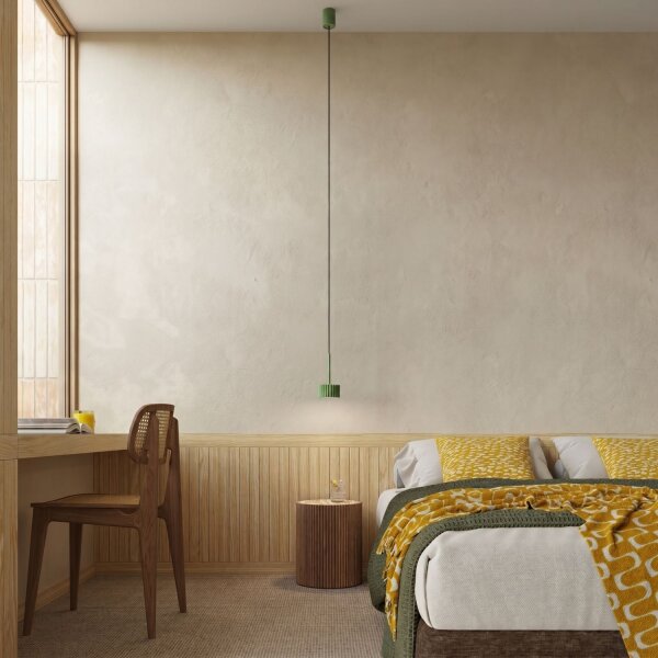 Pendelleuchte Aluminium Salbei GX53 Ø10 cm modern rund
