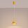 Hängelampe Aluminium Gelb GX53 Ø10 cm schlicht