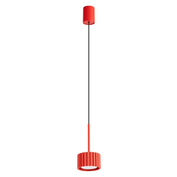 Pendelleuchte Aluminium Rot GX53 Ø10 cm modern