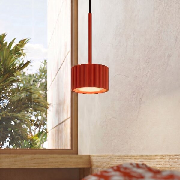 Pendelleuchte Aluminium Rot GX53 Ø10 cm modern