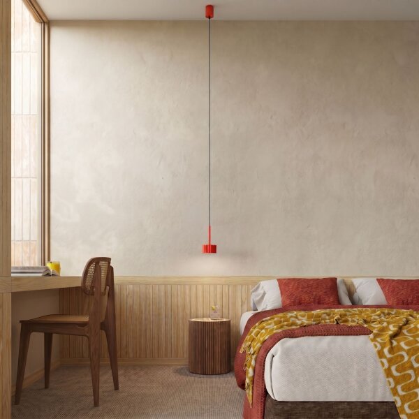 Pendelleuchte Aluminium Rot GX53 Ø10 cm modern