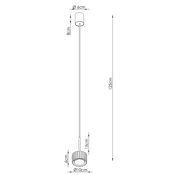 Pendelleuchte Aluminium Rot GX53 Ø10 cm modern