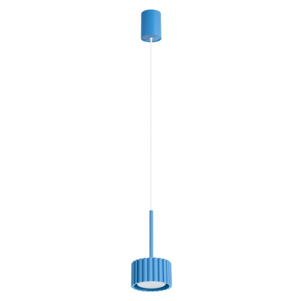 Hängelampe Aluminium Hellblau GX53 Ø10 cm rund