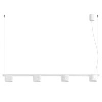Pendelleuchte Aluminium GX53 4-flammig L:122 cm