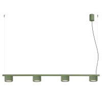 Pendelleuchte Aluminium Olivgr&uuml;n GX53 L:122 cm