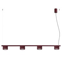 Pendelleuchte Aluminium Burgund GX53 L:122 cm