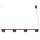 Pendelleuchte Aluminium Burgund GX53 L:122 cm