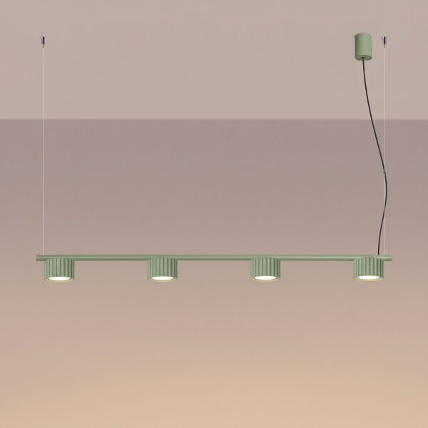 Hängelampe Aluminium Salbei GX53 L:122 cm modern