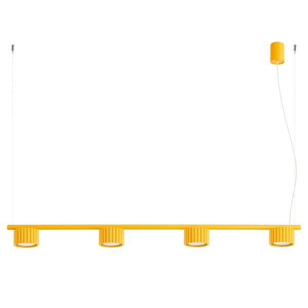 Pendelleuchte Aluminium Gelb GX53 L:122 cm modern