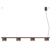 H&auml;ngelampe Aluminium Braun GX53 L:122 cm modern