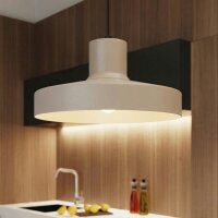 Pendelleuchte Stahl Taupe E27 Ø35 cm modern rund