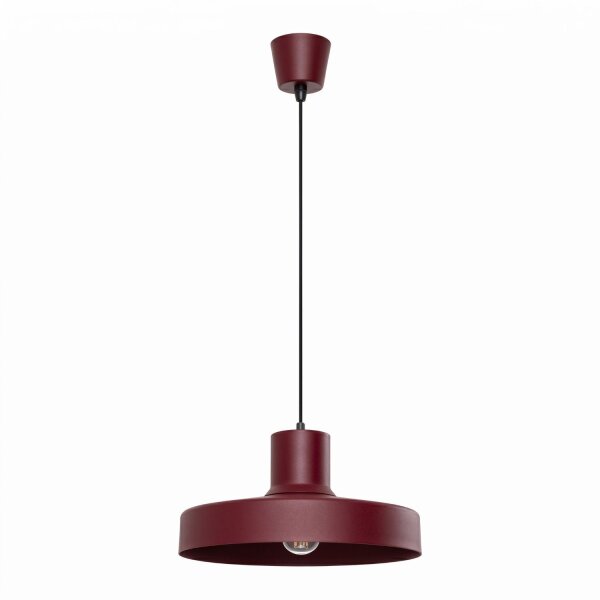 Pendelleuchte Stahl Burgund E27 Ø35 cm modern