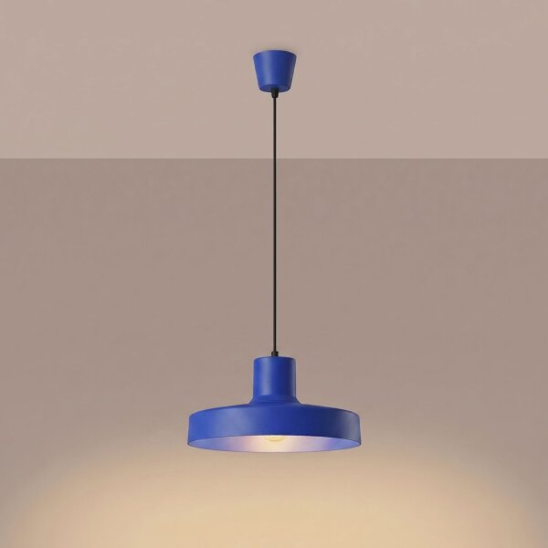 Pendelleuchte Stahl Ultramarin E27 Ø35 cm modern