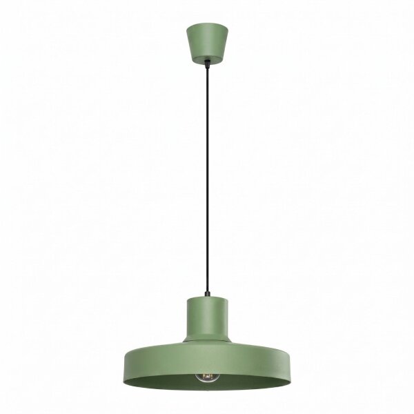 Hängelampe Stahl Salbei E27 Ø35 cm modern rund