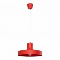 Pendelleuchte Stahl Rot E27 Ø35 cm modern rund