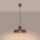 Hängelampe Stahl Braun E27 Ø35 cm modern rund