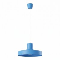Pendelleuchte Stahl Hellblau E27 Ø35 cm modern rund