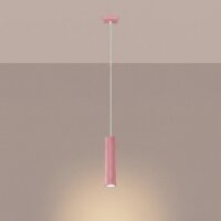 Hängelampe Aluminium Rosa GU10 Ø6,5 cm schmal
