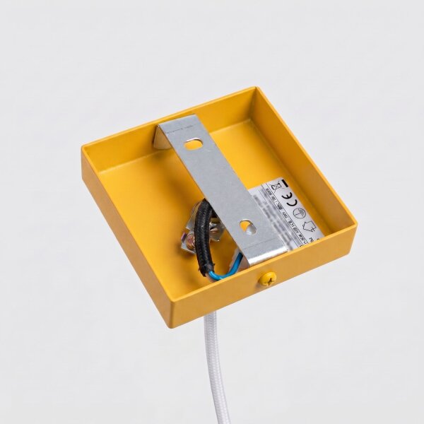 Hängelampe Aluminium Gelb GU10 Ø6,5 cm modern