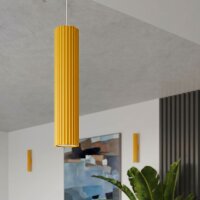Hängelampe Aluminium Gelb GU10 Ø6,5 cm modern