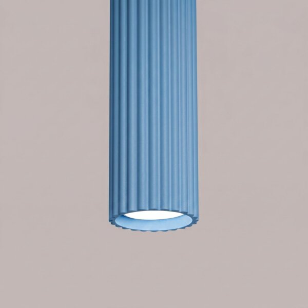 Pendelleuchte Aluminium Hellblau GU10 Ø6,5 cm