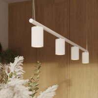 Pendelleuchte 4-flammig Aluminium GU10 L:122 cm