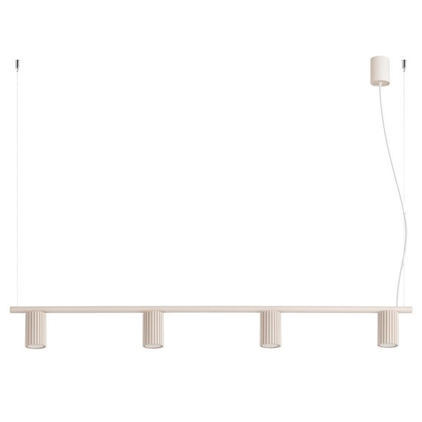 Pendelleuchte Aluminium 4-flammig GX53 L:122 cm