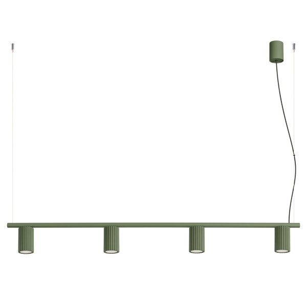 Pendelleuchte 4-flammig Aluminium GX53 L:122 cm