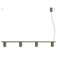 Pendelleuchte 4-flammig Aluminium GX53 L:122 cm