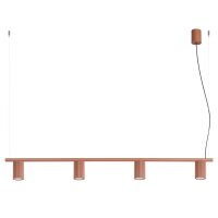 Pendelleuchte 4-flammig Aluminium GX53 L:122 cm modern