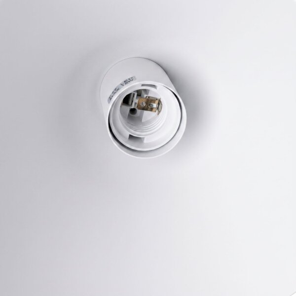 Hängelampe Stahl Weiß E27 Ø24,5 cm modern rund