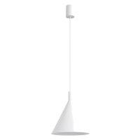 H&auml;ngelampe Stahl Wei&szlig; E27 &Oslash;24,5 cm modern rund