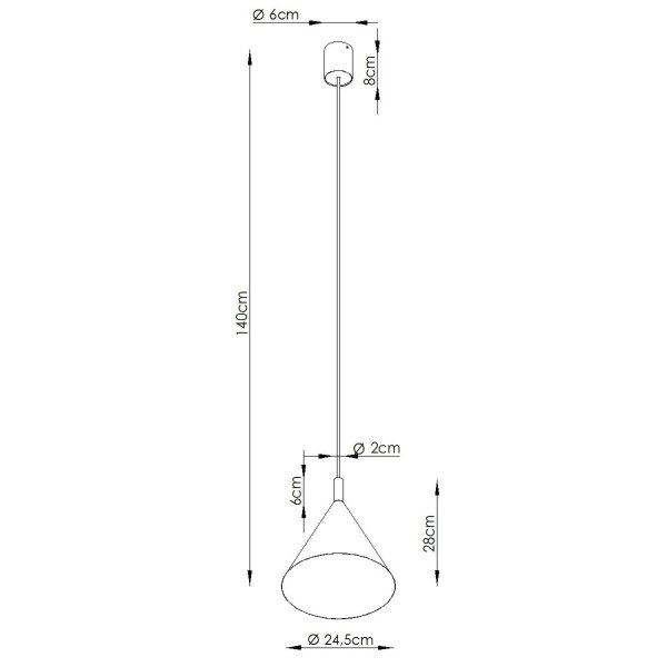 Pendelleuchte Stahl Schwarz E27 Ø24,5 cm rund