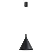 Pendelleuchte Stahl Schwarz E27 &Oslash;24,5 cm rund