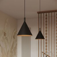 Pendelleuchte Stahl Schwarz E27 Ø24,5 cm rund
