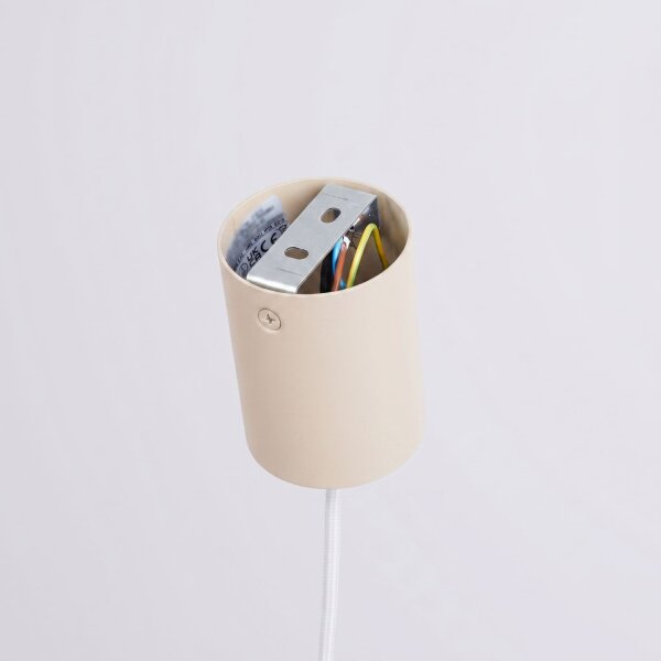 Pendelleuchte Stahl Beige E27 Ø24,5 cm modern