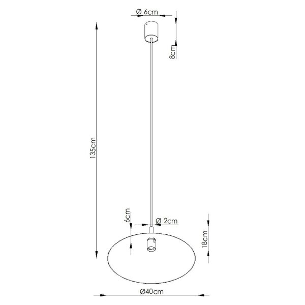 Pendelleuchte Stahl Weiß E27 Ø40 cm modern rund