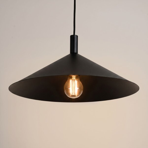 Hängelampe Stahl Schwarz E27 Ø40 cm modern rund