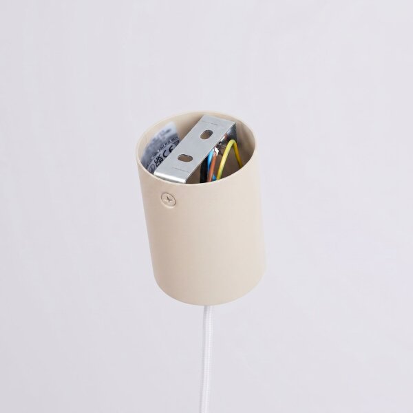 Pendelleuchte Stahl Beige E27 Ø40 cm modern rund