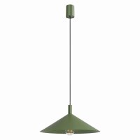Pendelleuchte Stahl Olivgr&uuml;n E27 &Oslash;40 cm modern