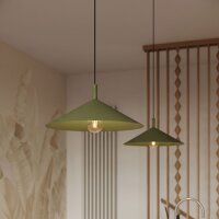 Pendelleuchte Stahl Olivgrün E27 Ø40 cm modern