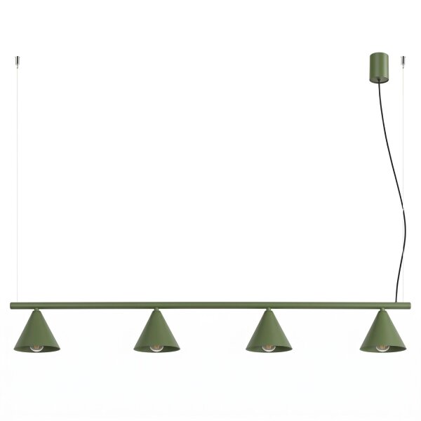 Pendelleuchte 4-flammig Stahl E14 L:122 cm modern