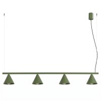 Pendelleuchte 4-flammig Stahl E14 L:122 cm modern