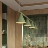 Pendelleuchte 4-flammig Stahl E14 L:122 cm modern