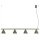 Pendelleuchte 4-flammig Stahl E14 L:122 cm modern