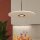 Pendelleuchte Filz Beige Braun GX53 Ø40 cm rund