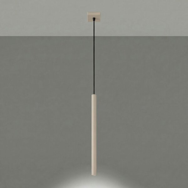 Hängelampe Stahl Taupe G9 Ø3,5 cm modern rund