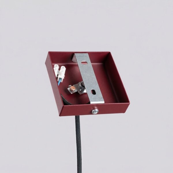 Pendelleuchte Stahl Burgund G9 Ø3,5 cm modern