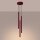 Pendelleuchte Stahl Burgund G9 Ø19,5 cm modern