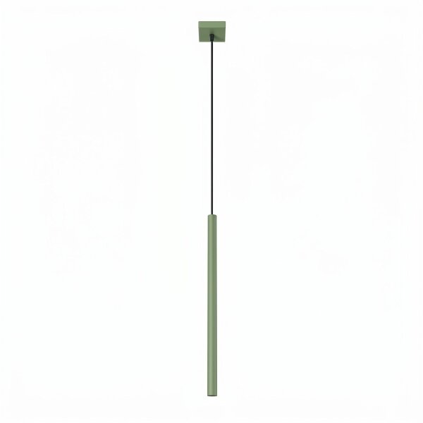 Hängelampe Stahl Salbei G9 Ø3,5 cm modern rund